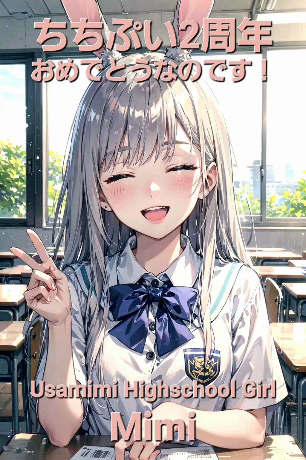 ちちぷい2周年✨おめでとうなのです🐰