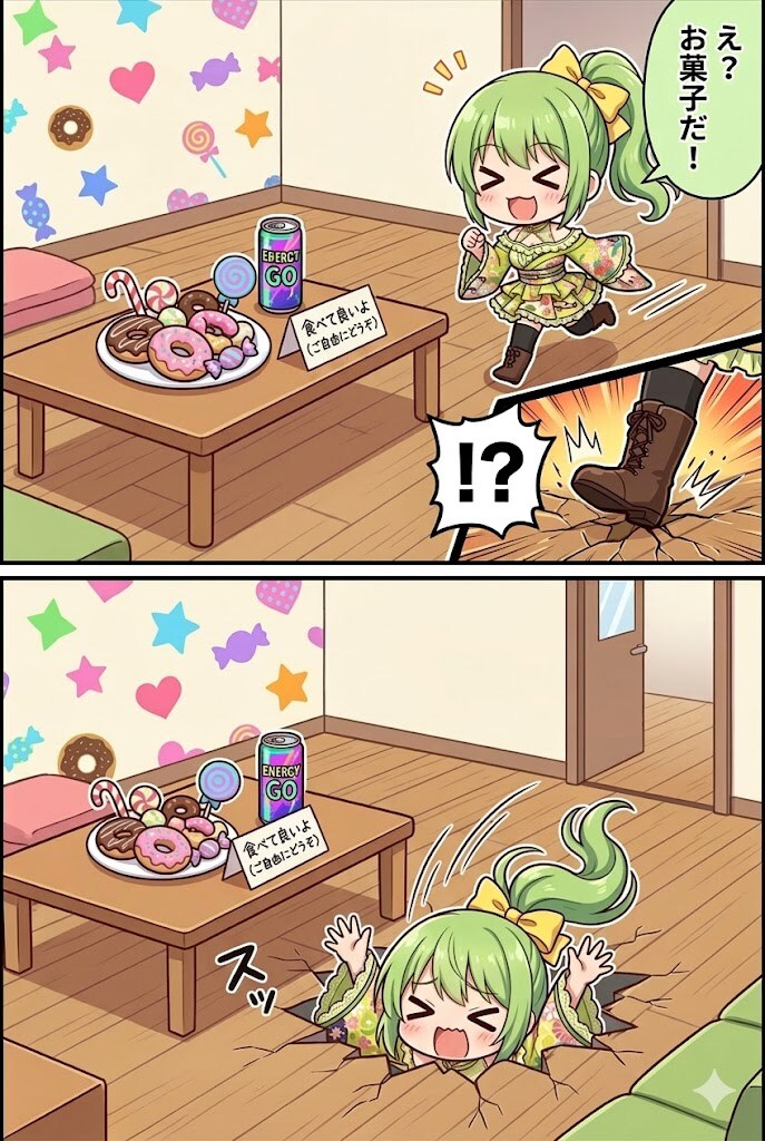 即落ち2コマ