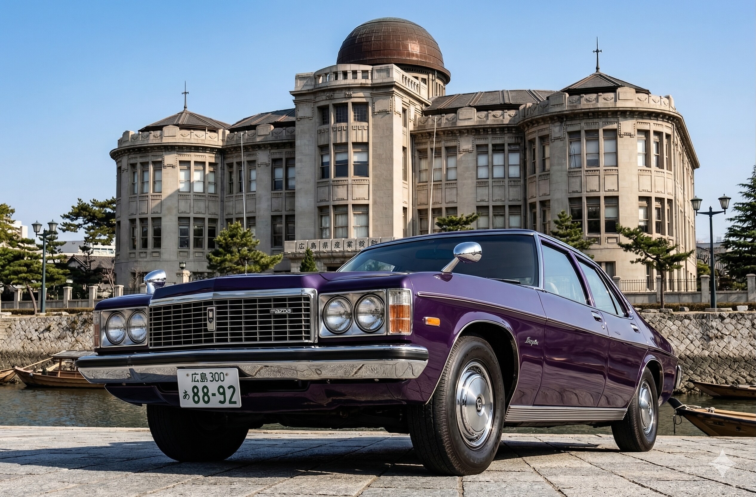 ロータリーエンジンを積んだマツダのフラッグシップセダン | の人気AIイラスト・グラビア