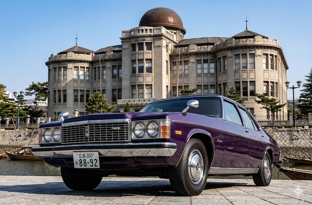 ロータリーエンジンを積んだマツダのフラッグシップセダン