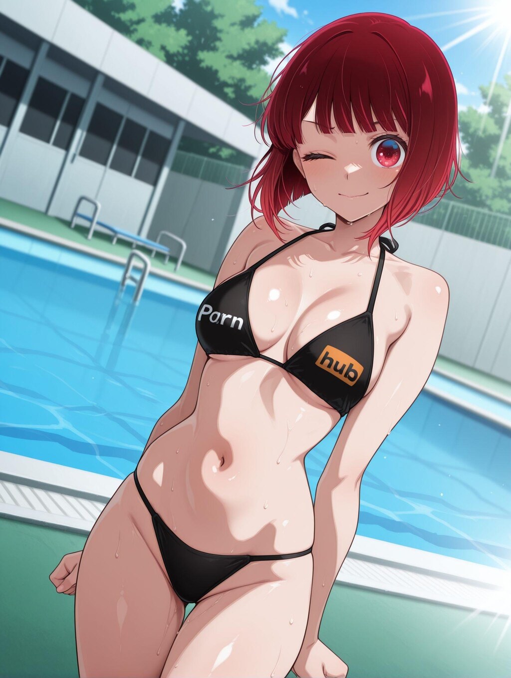 有馬かな×Pornhubビキニ
