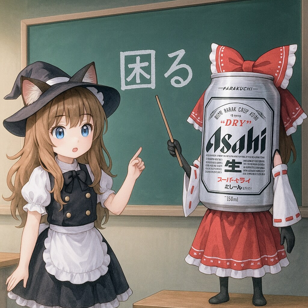 ゆっくりと解説する小さな女の子