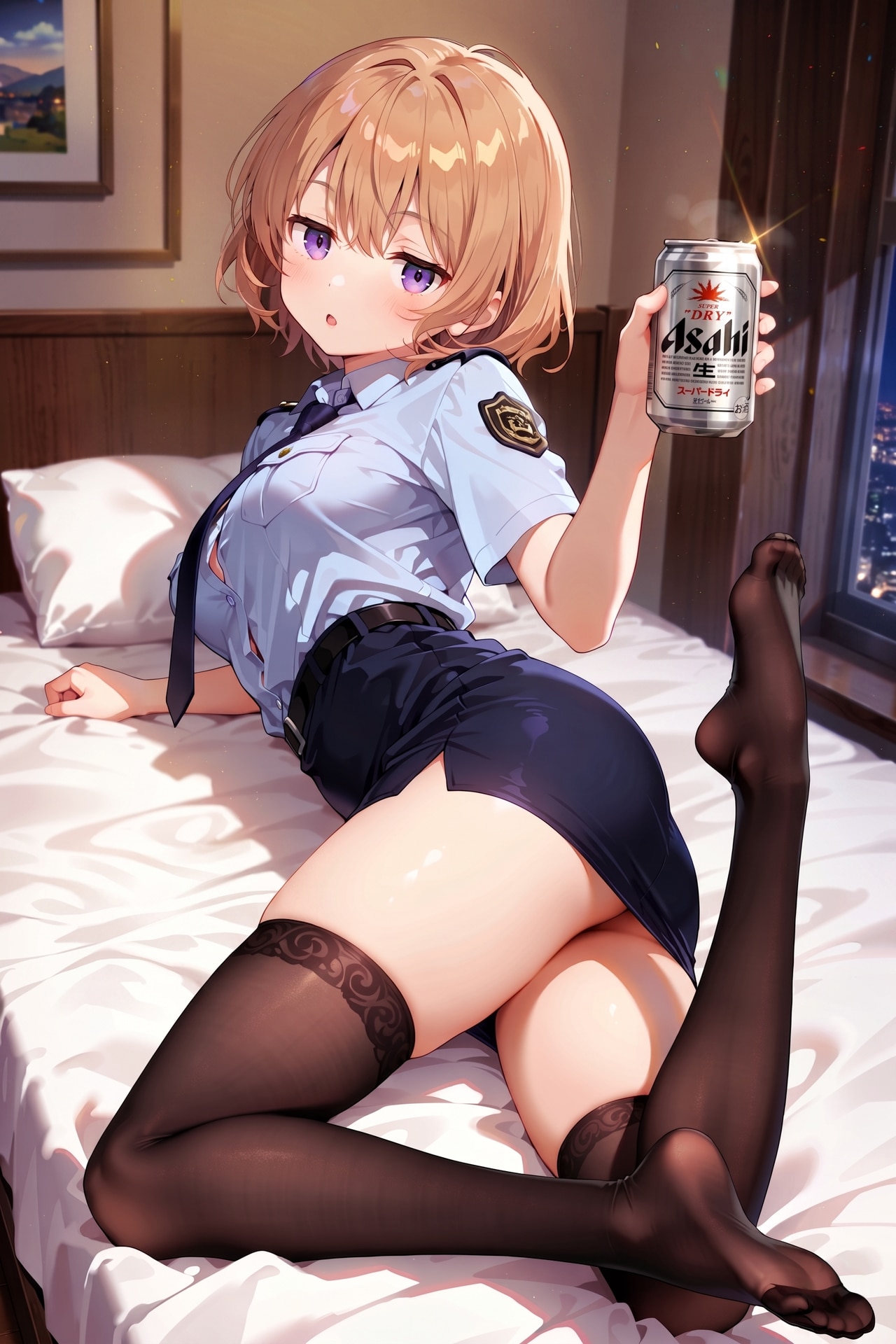ジト目婦警さんとビール ～乾さつきのドライな日常～ Z604