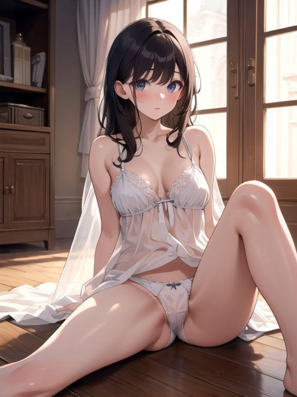 ネグリジェ姿の君