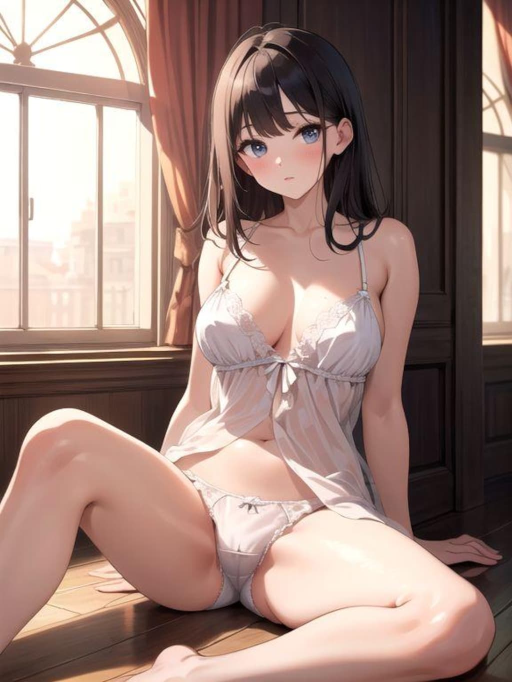 ネグリジェ姿の君