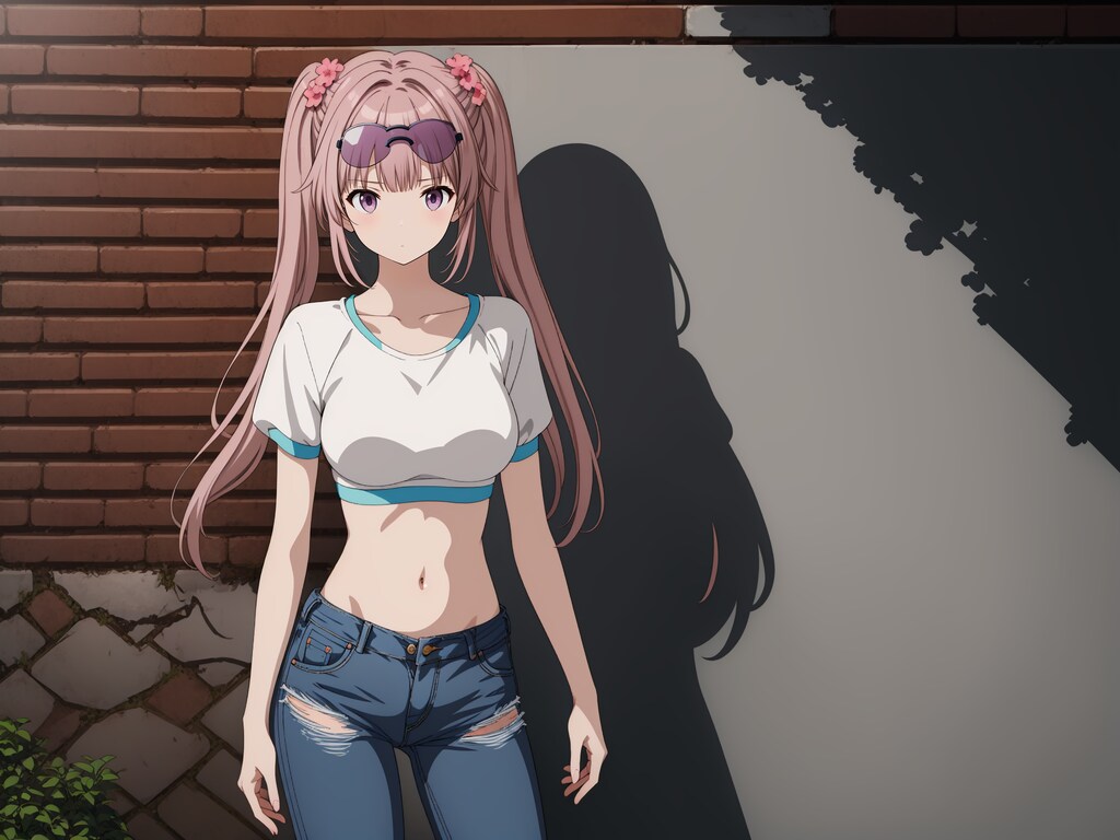 壁際で