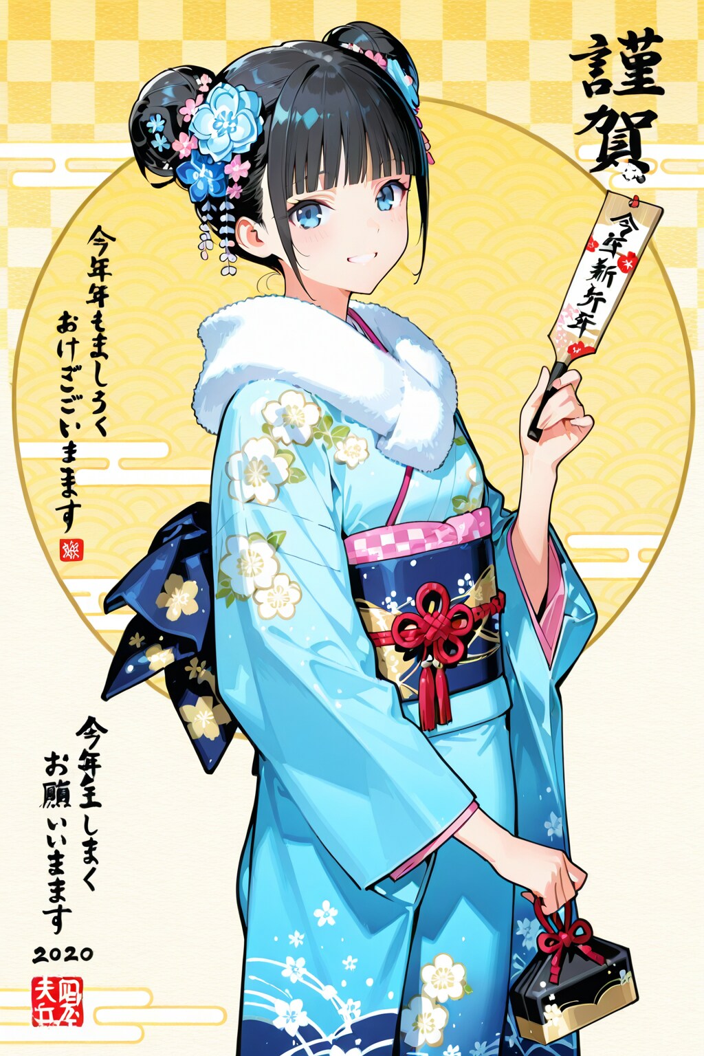 おだんごちゃん🍡✨と初詣⛩✨　1/1 | の人気AIイラスト・グラビア