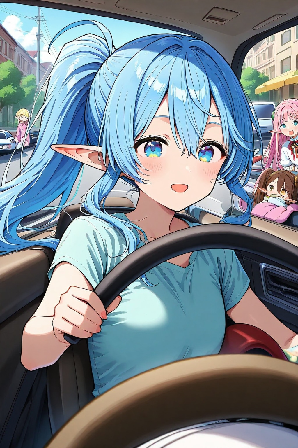 週末のドライブです。