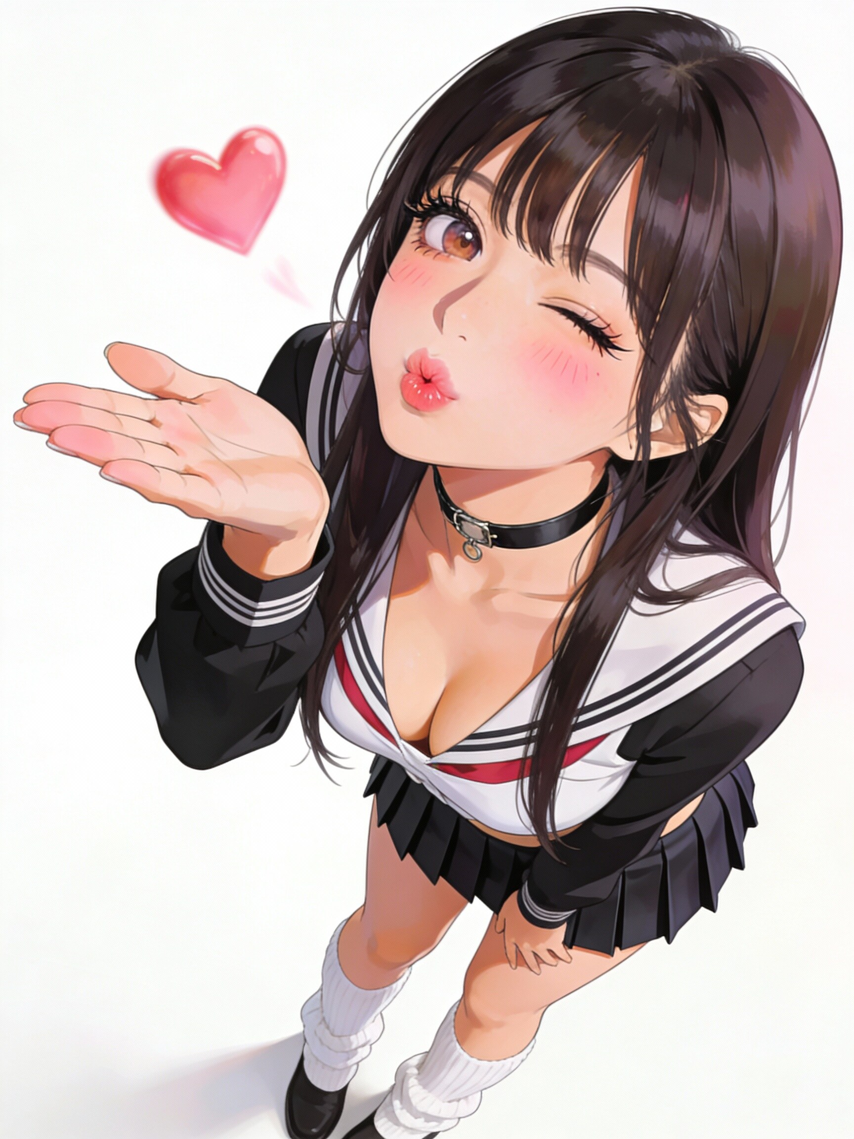 投げキスJKアニメ版