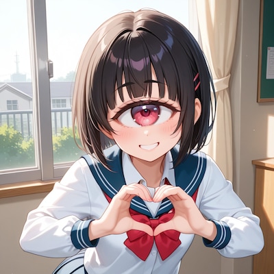 シンプルにかわいい単眼ちゃん | の人気AIイラスト・グラビア