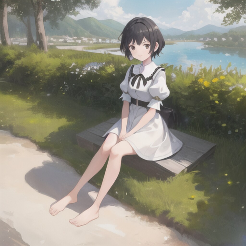 230528-2_湖畔の少女