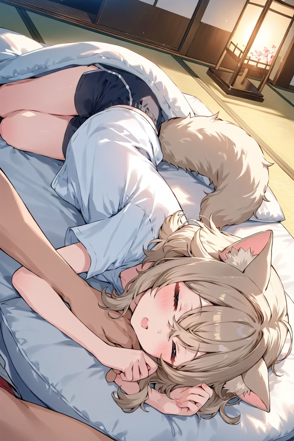 リズと添い寝