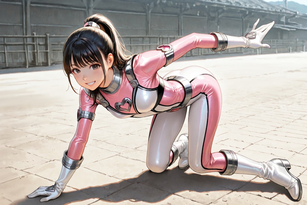 グラビアっぽい戦隊ヒロイン
