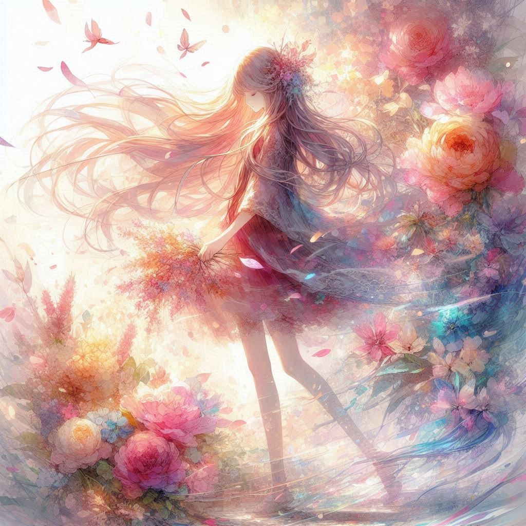 風にほどける春の記憶 | の人気AIイラスト・グラビア