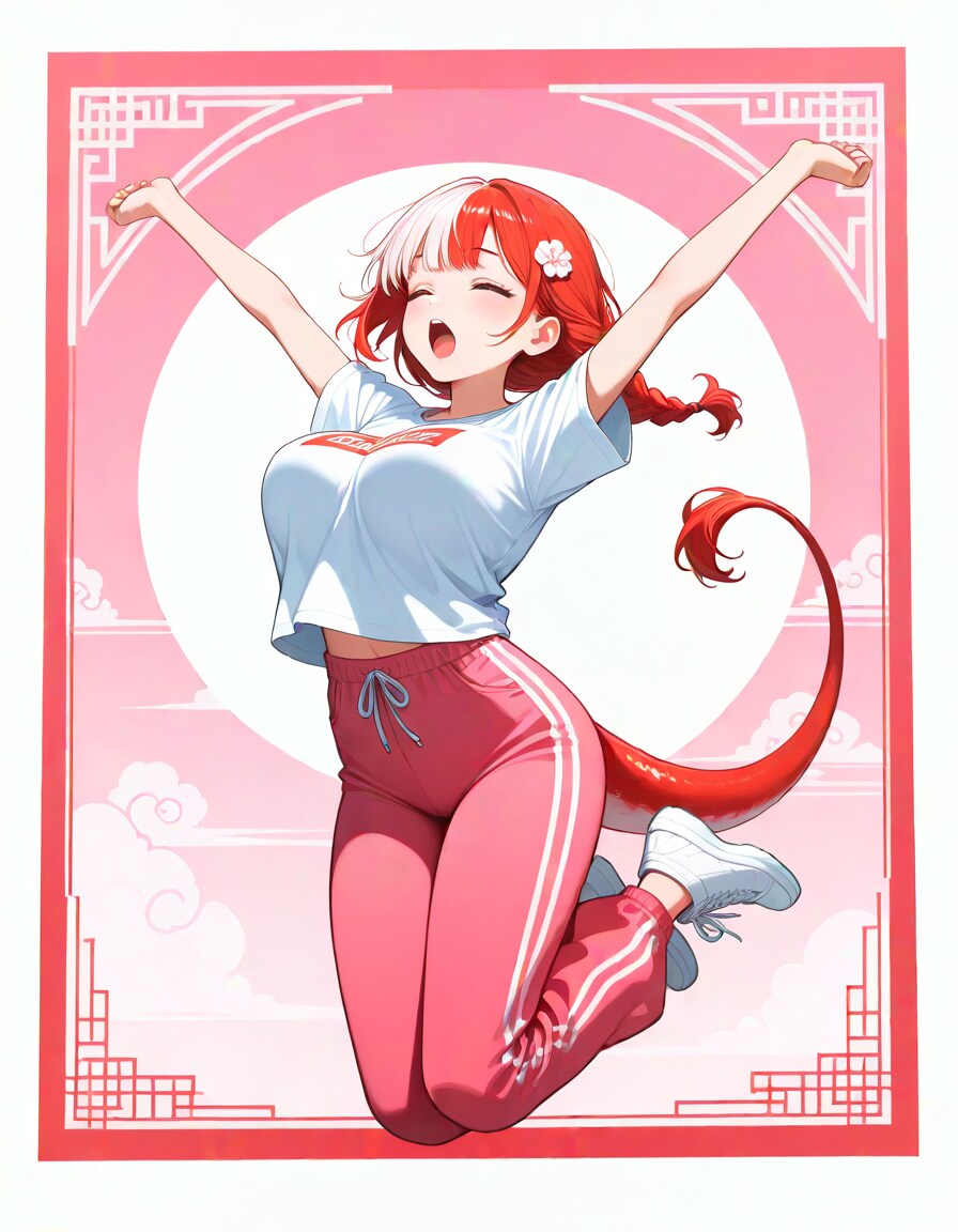 元気いっぱいの中華風ドラゴン・レディ