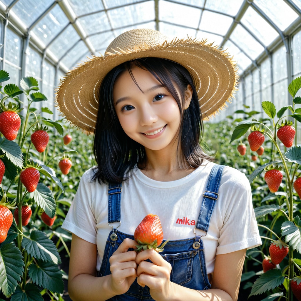 今日はイチゴ農家です