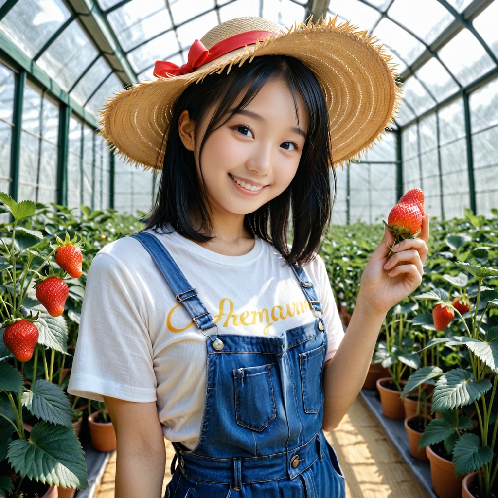 今日はイチゴ農家です