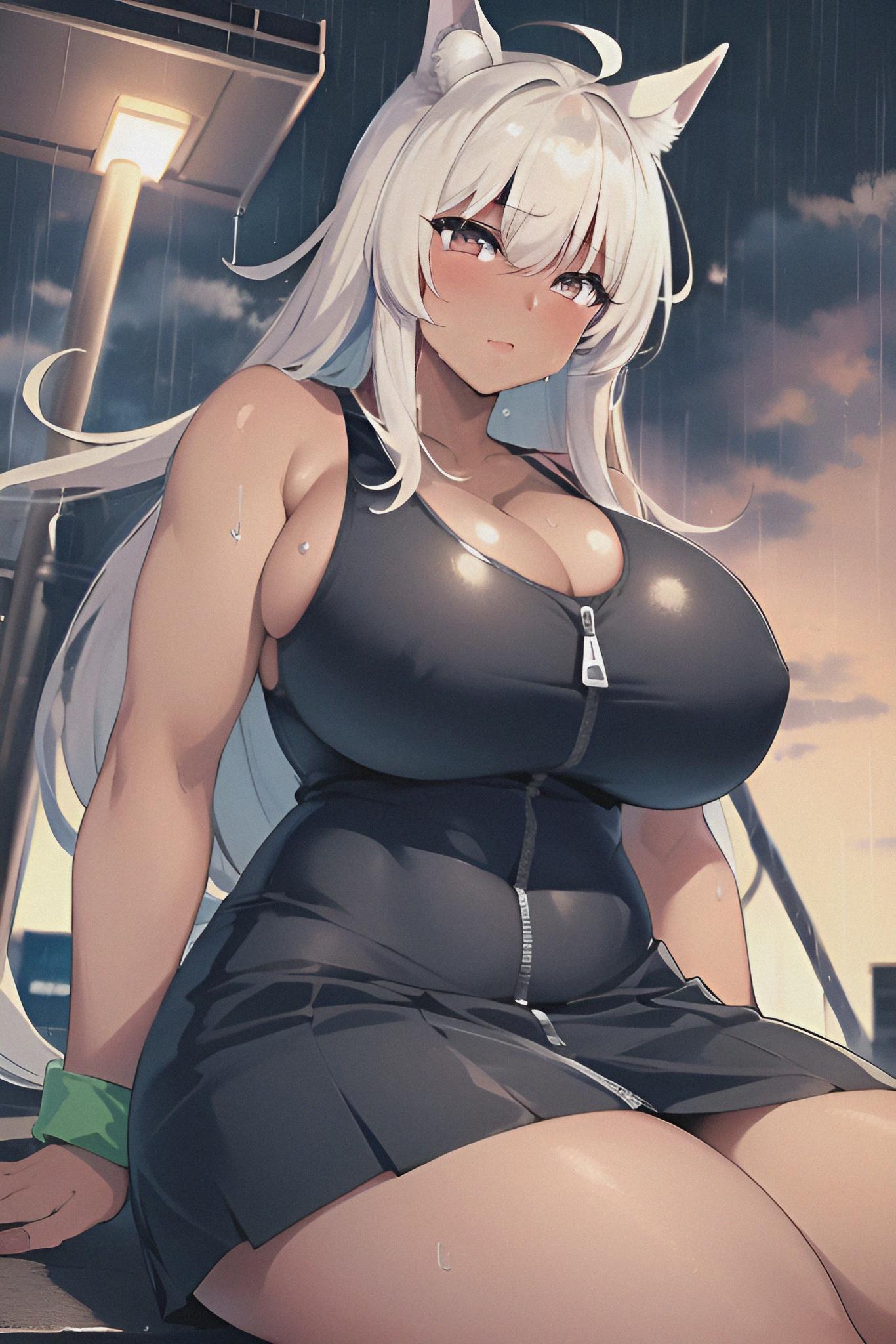 馬っ娘(雨乞い成功w)本日もお疲れ様です🍻