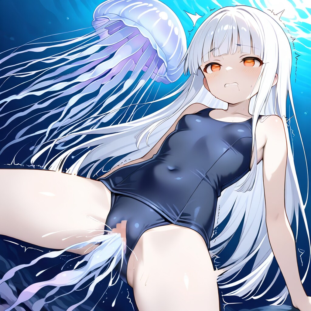 クラゲに弄ばれる…