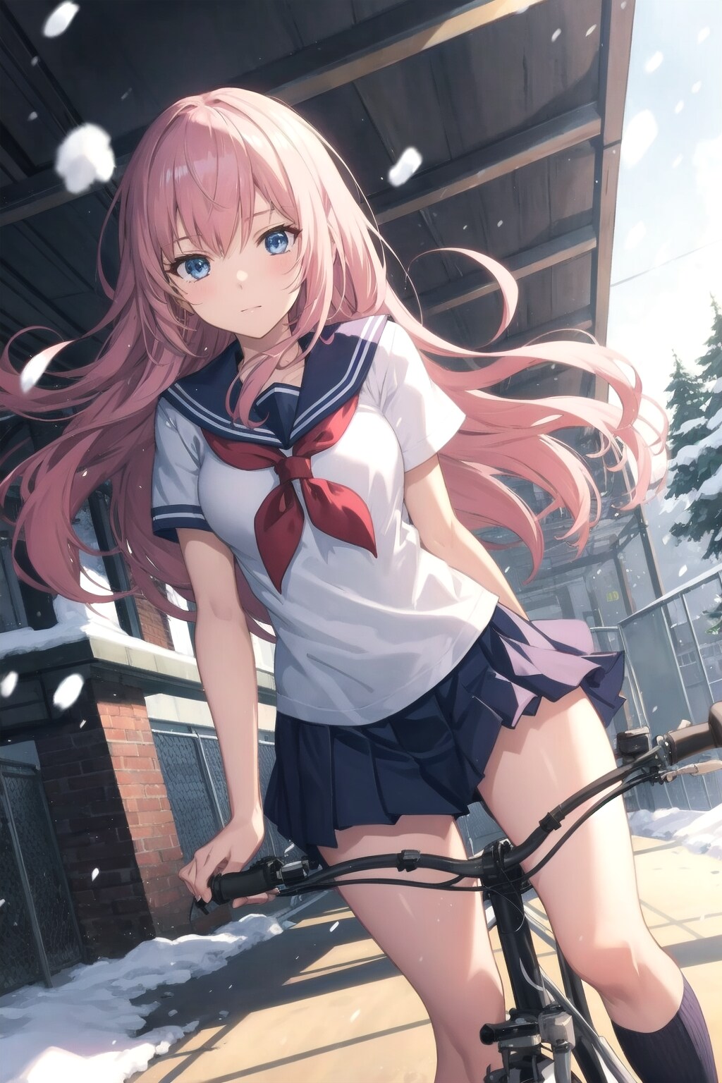 ルカ姉自転車通学