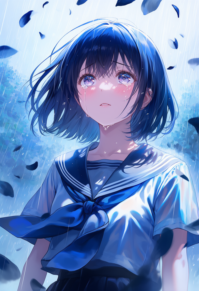 雨の涙