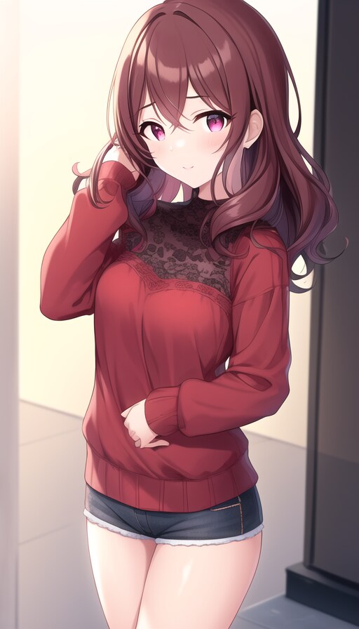 着衣の女の子