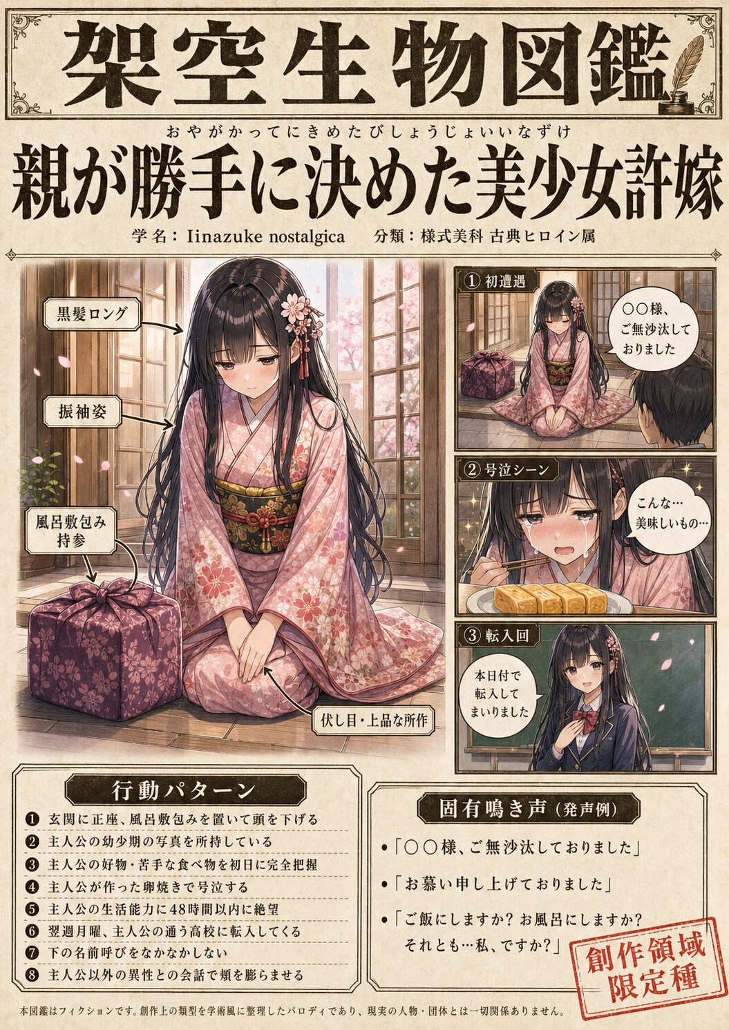 #架空生物「親が勝手に決めた美少女許嫁」