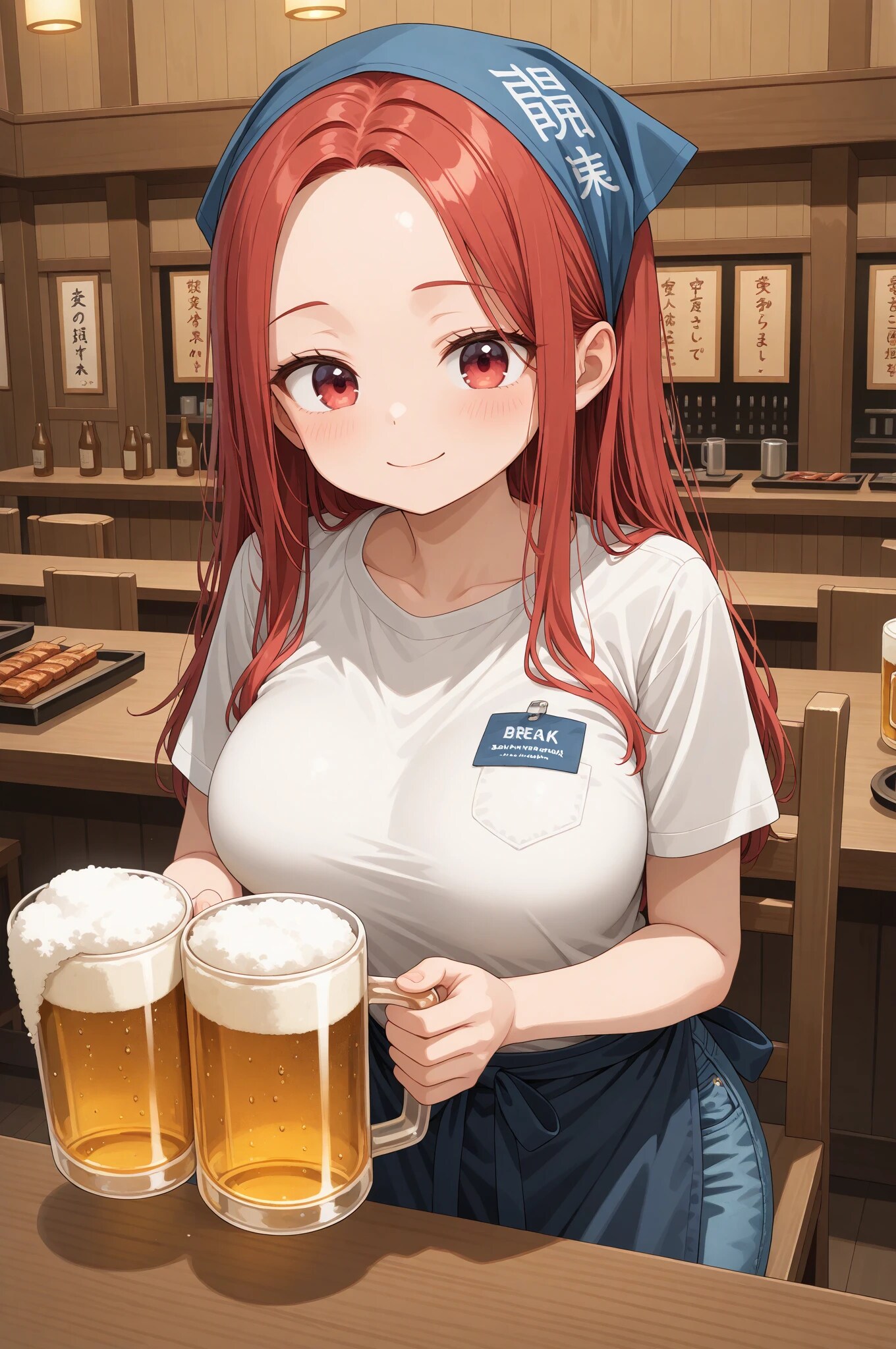 ビールお待ちー