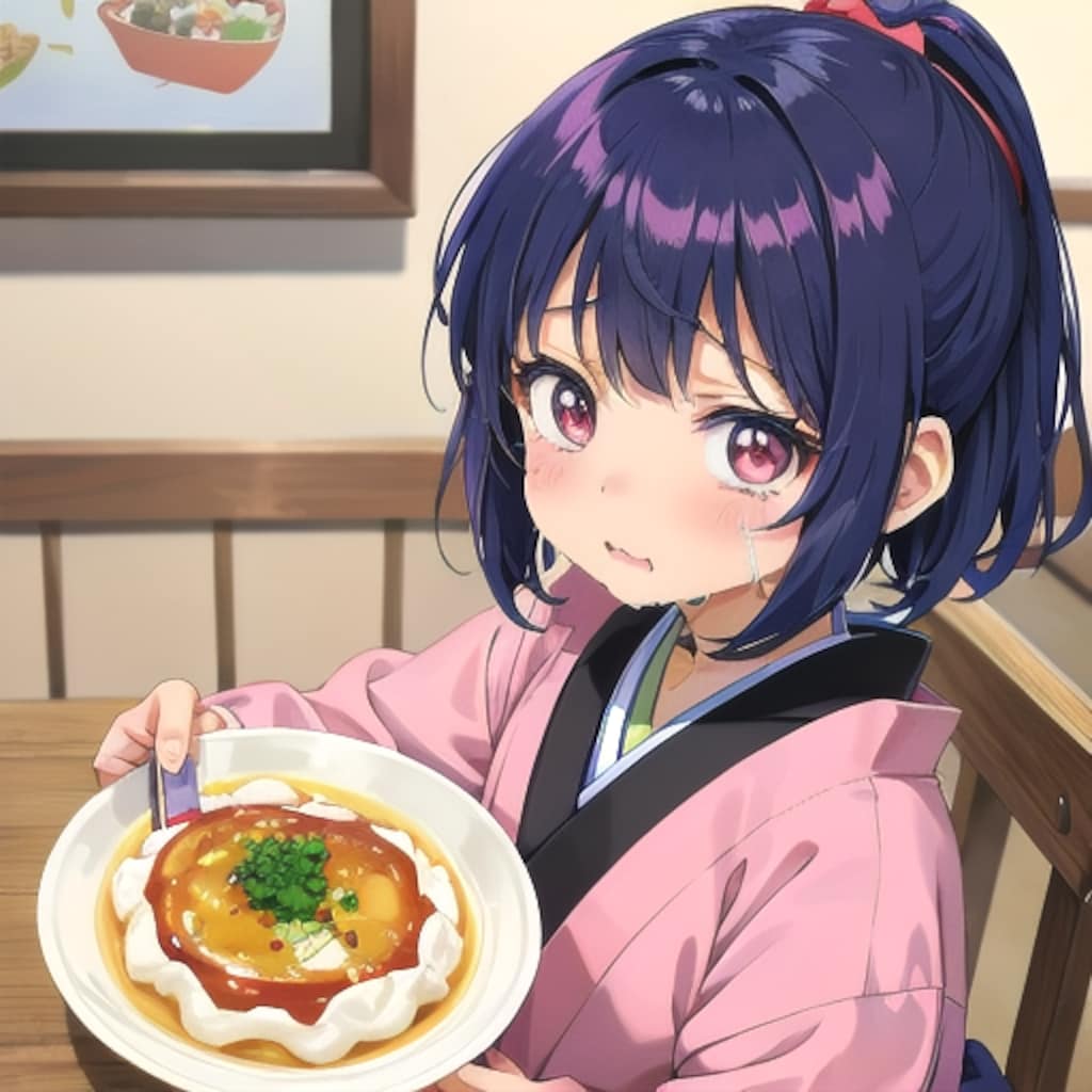 パセリがのってるぅ‥‥