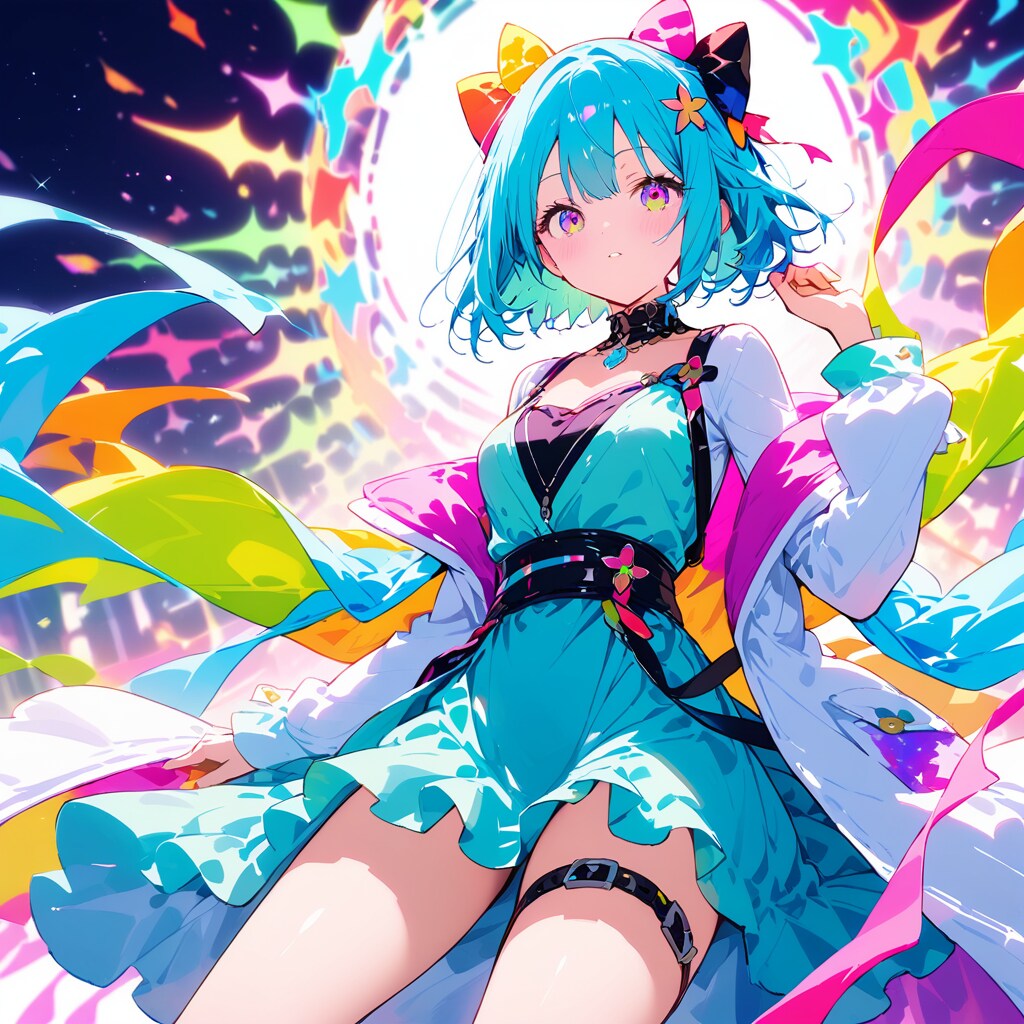 カラフルな少女