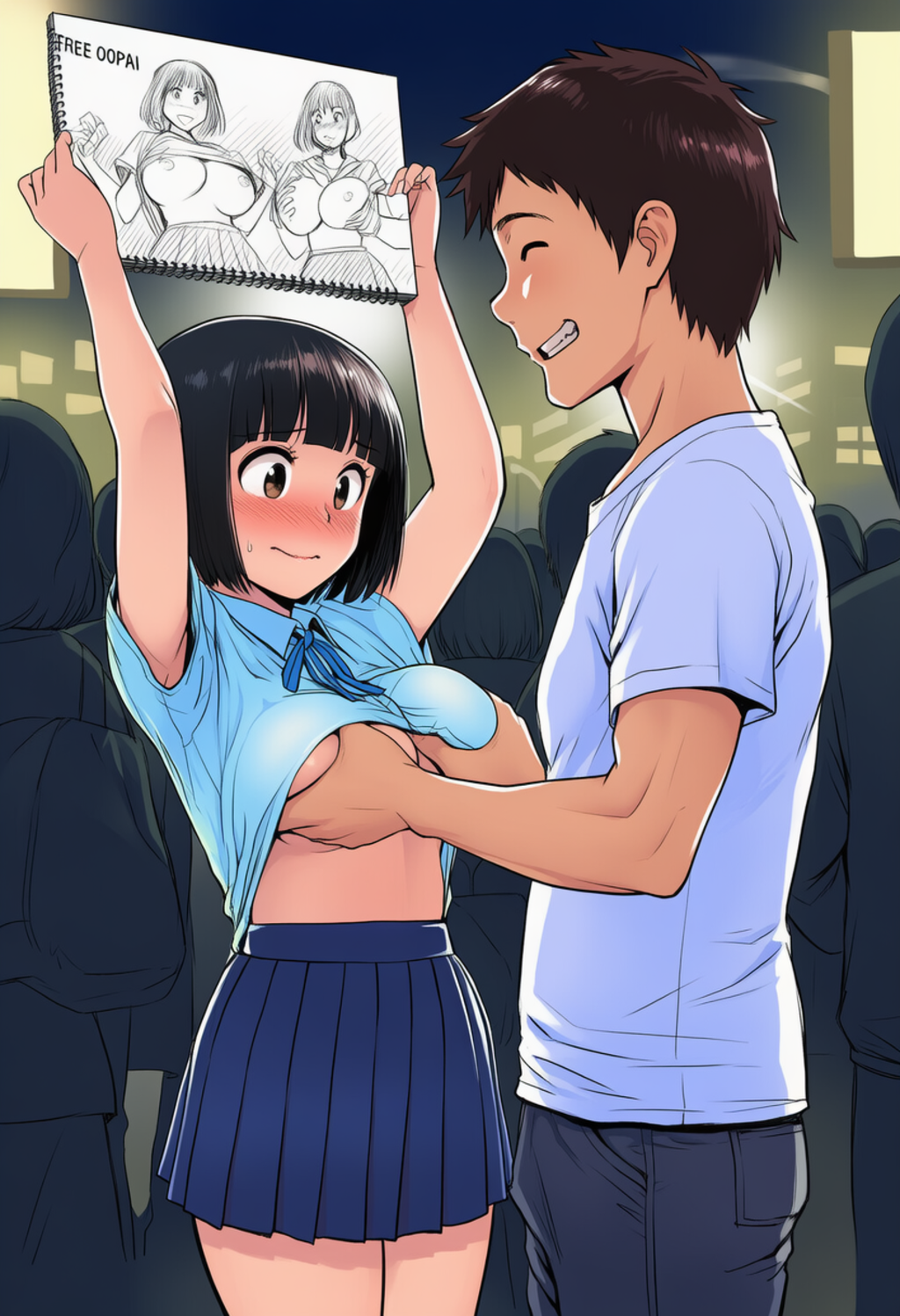 前から後ろからふりーおっぱい