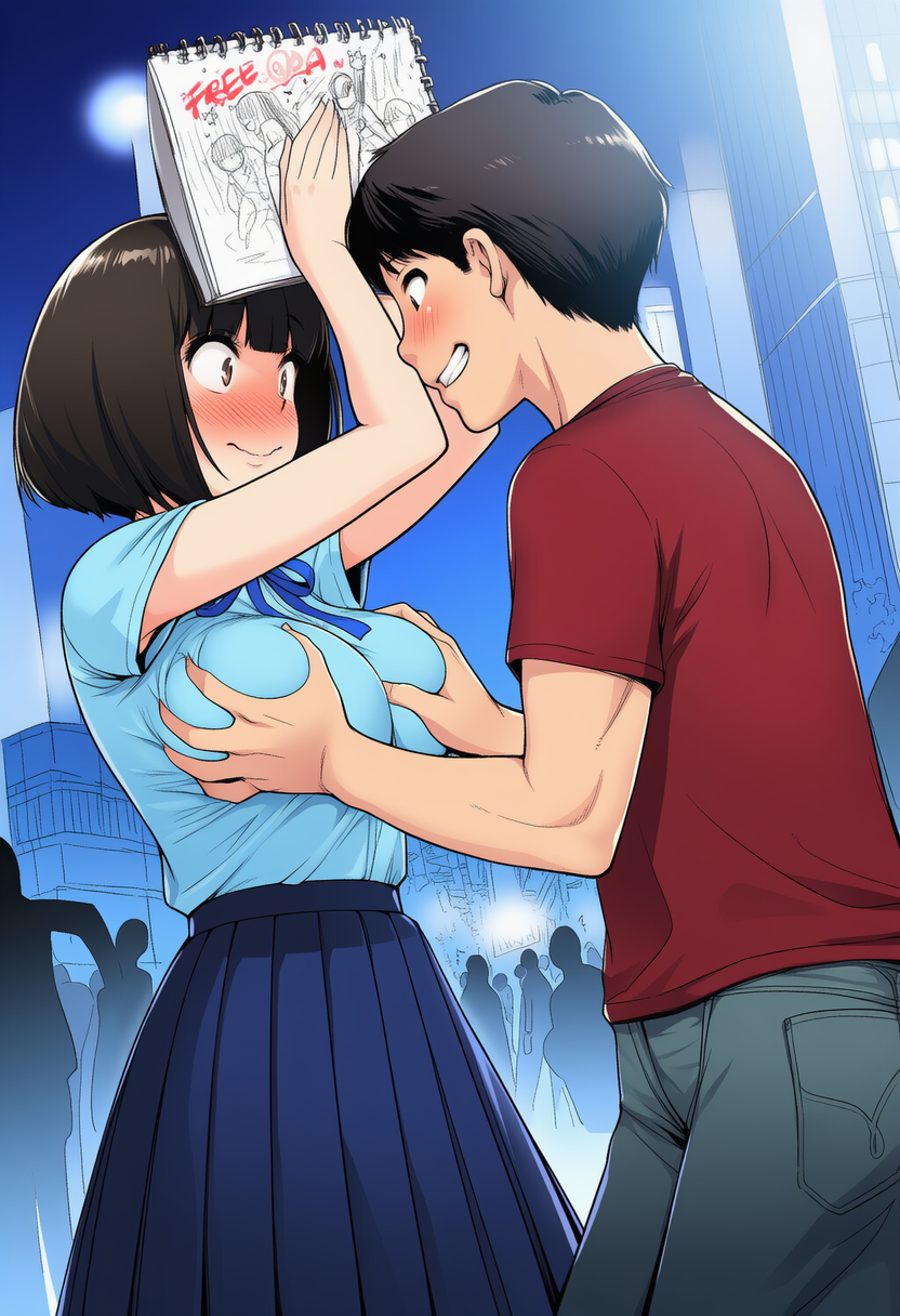 前から後ろからふりーおっぱい