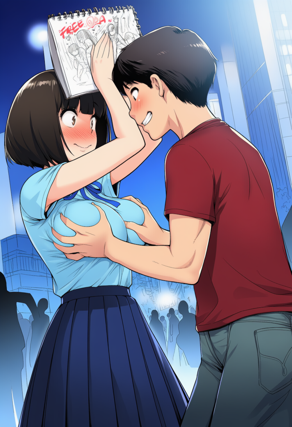 前から後ろからふりーおっぱい