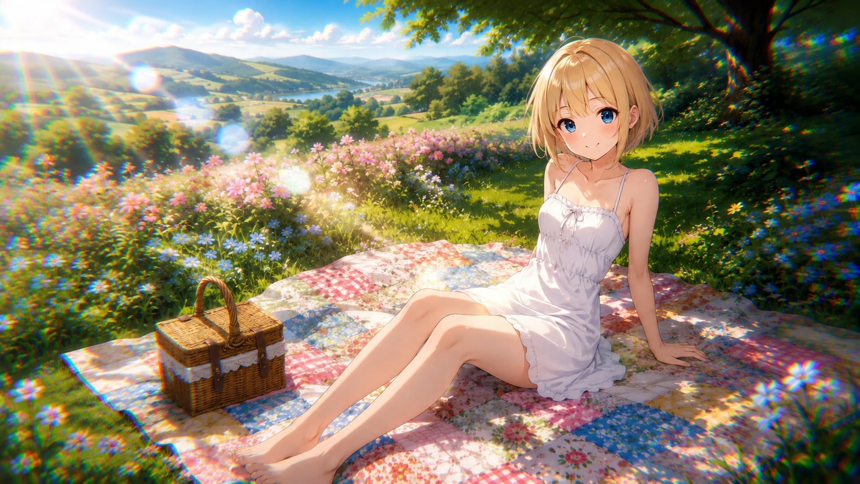 快晴のピクニック日和 | の人気AIイラスト・グラビア