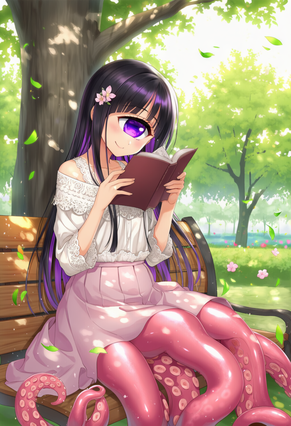 単眼スキュラ　木陰で読書
