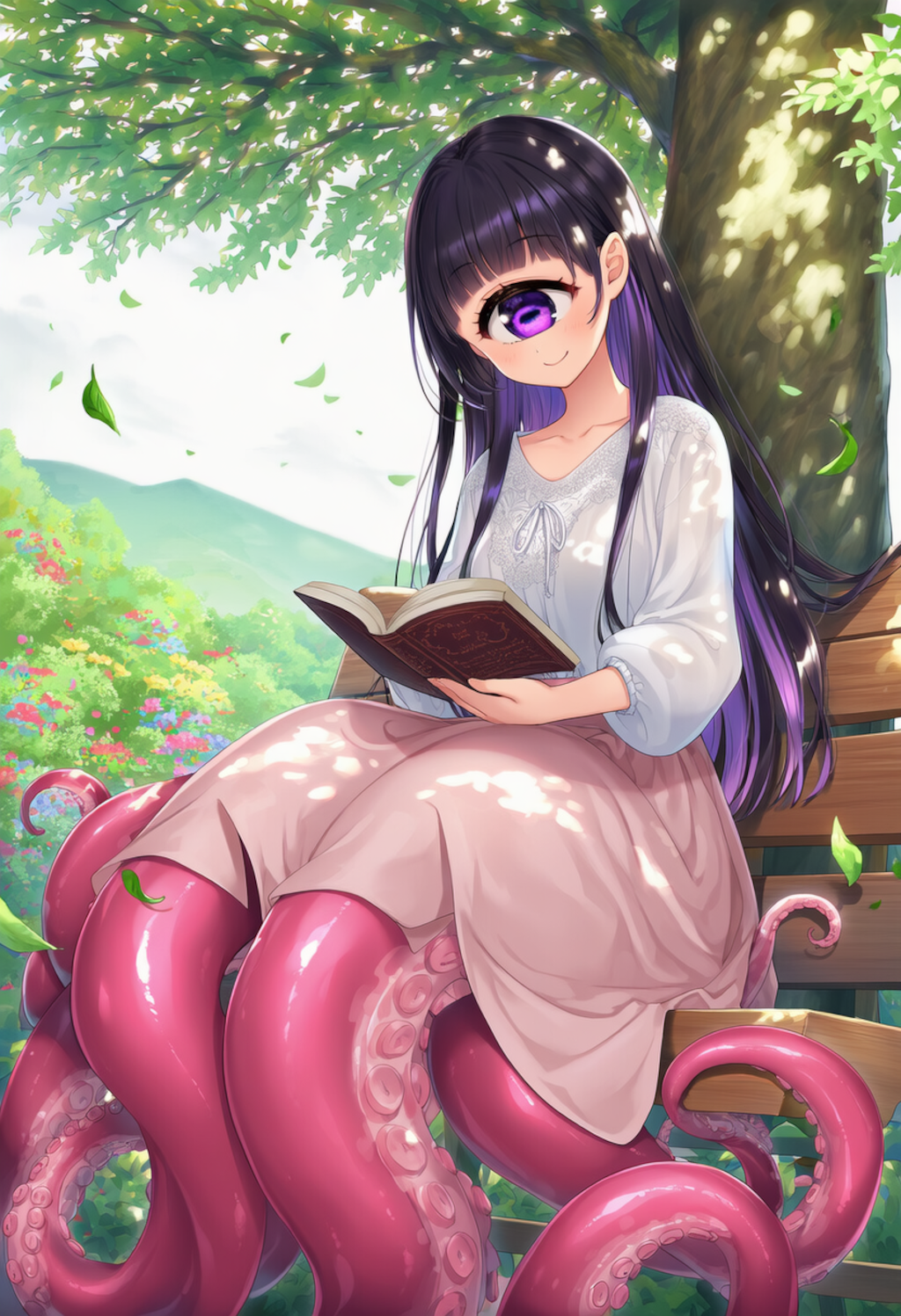 単眼スキュラ　木陰で読書