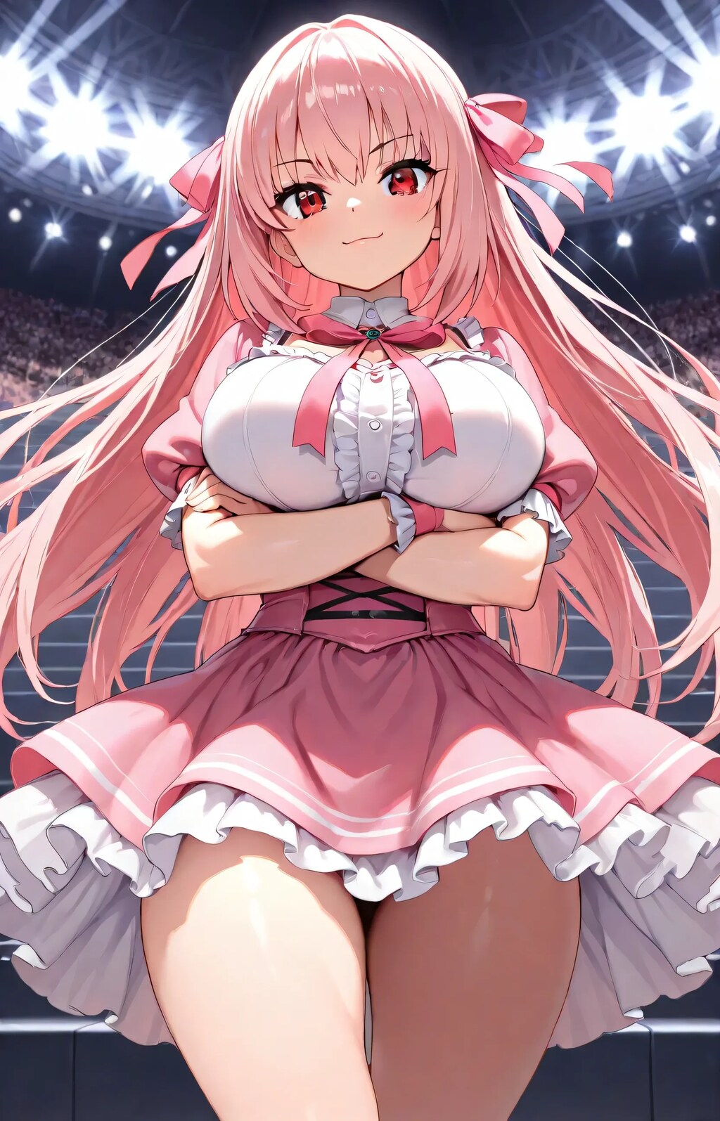 強気なピンクゴスロリ少女✌