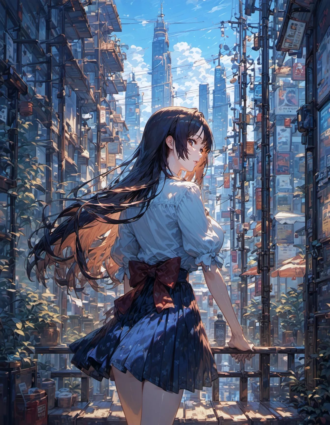 Gazing at the Vertigo City | の人気AIイラスト・グラビア