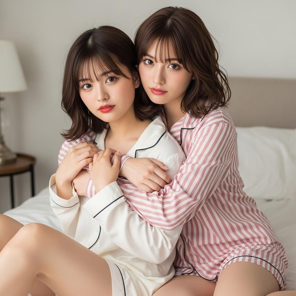 後ろから抱きしめて、、、