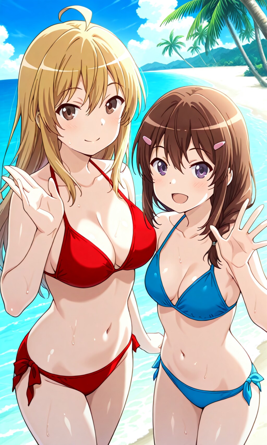 加賀山楓さんと富士宮このみさん（のんのんびより）