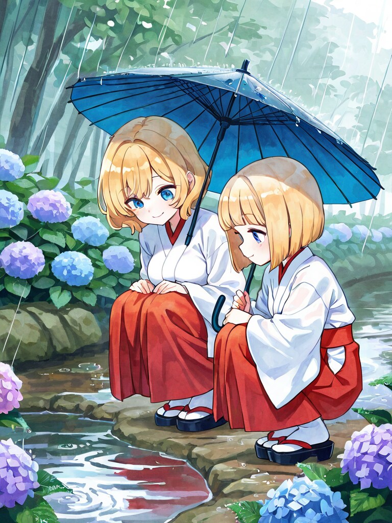 梅雨の小川 | の人気AIイラスト・グラビア