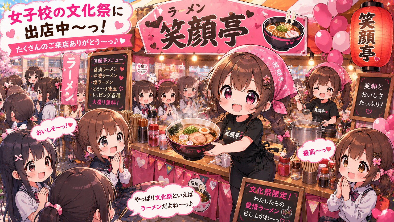 女子校の文化祭に出店２