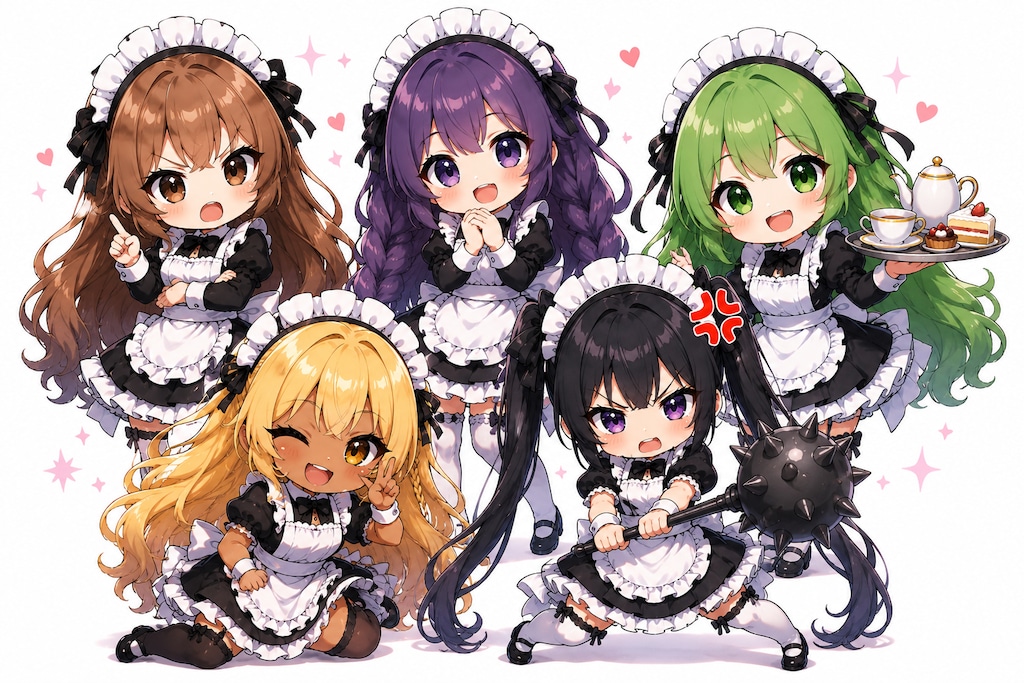 脳内メイド揃い踏み