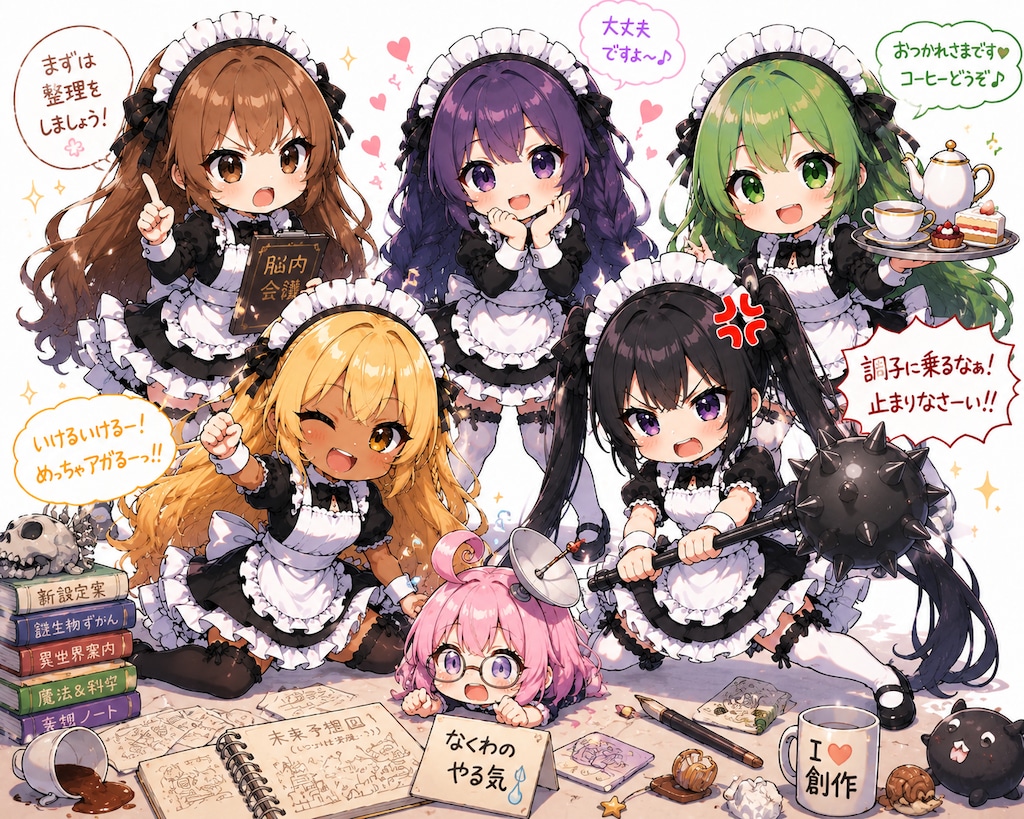 脳内メイド揃い踏み