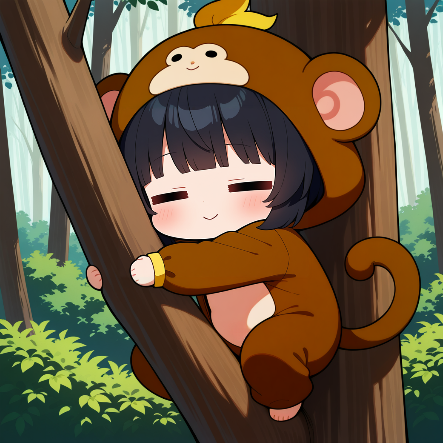 木登り中 | の人気AIイラスト・グラビア