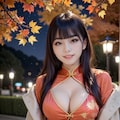 チャイナドレスの美女 9枚目