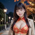 チャイナドレスの美女 2枚目