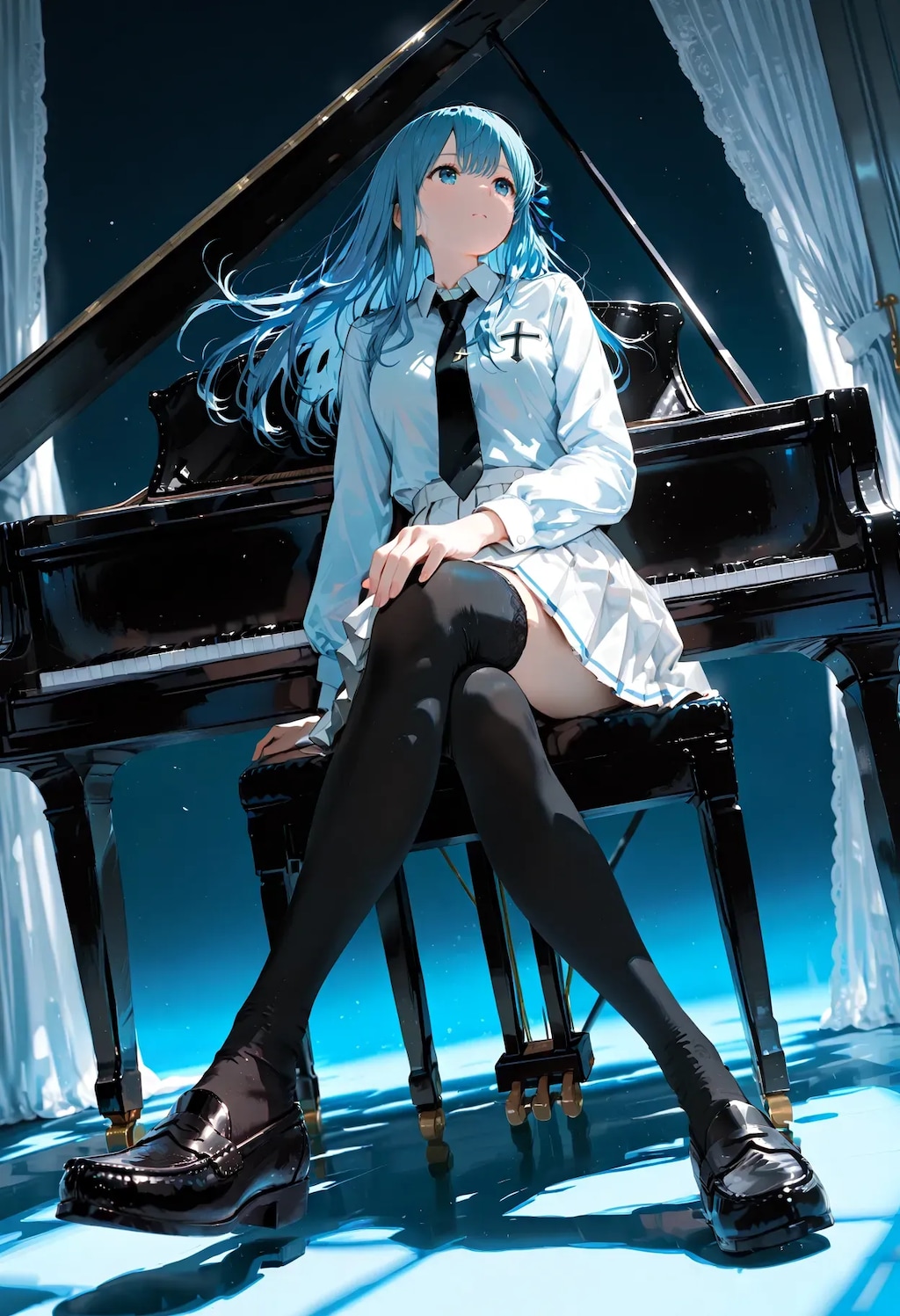 静かに響く青い音色