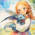 少女とドラゴン 3枚目