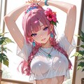 絵梨奈ちゃんを見習って日課のヨガをする芹奈さん❤️ 3枚目